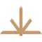 Ekena Millwork Kennewick Timber Gable Bracket, Western Red Cedar, 72"W x 48"H x 1 1/2"D x 5 1/2"F, 16/12 Pitch GBW072X48X0206KEN00SWR - alternate 1